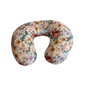 Boppy Bare Naked Original Nursing Feeding Support Pillow with Floral Cover